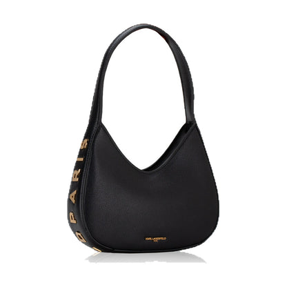 Karl Cross Bag Black Small Half