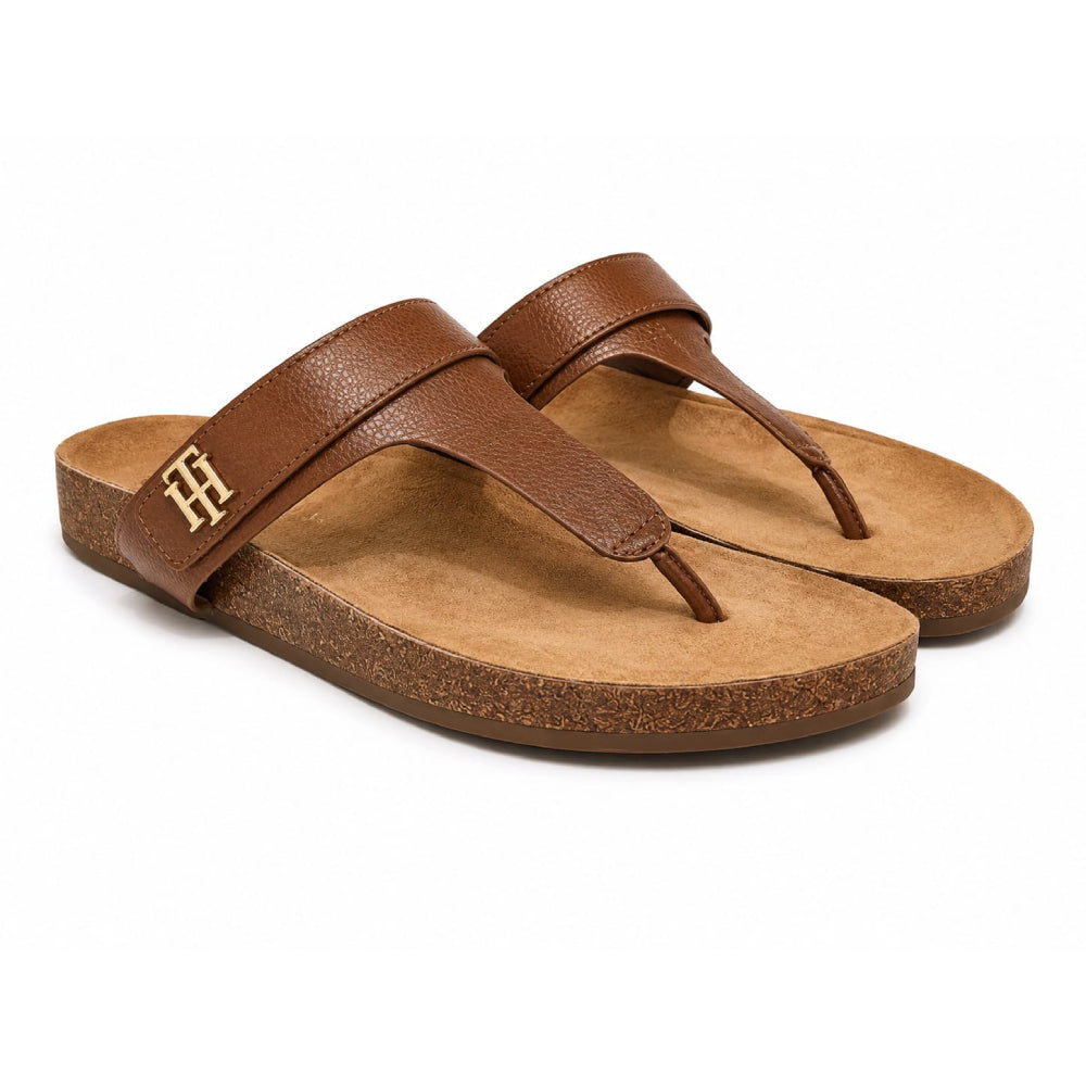 Tommy Slipper Brown Side Logo