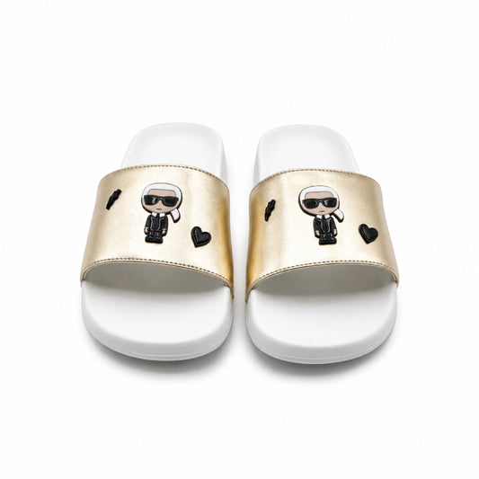 Karl Slipper Gold Size 9