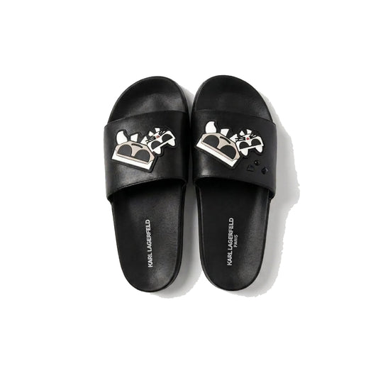 Karl Slipper Black Size 9