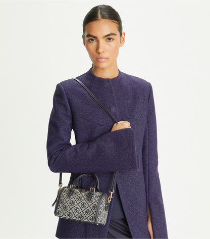 PETITE T MONOGRAM BARREL BAG TORY BURCH