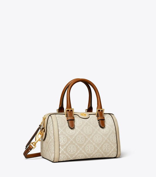 PETITE T MONOGRAM BARREL BAG TORY BURCH