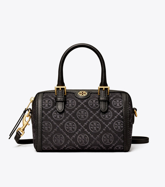 PETITE T MONOGRAM BARREL BAG TORY BURCH