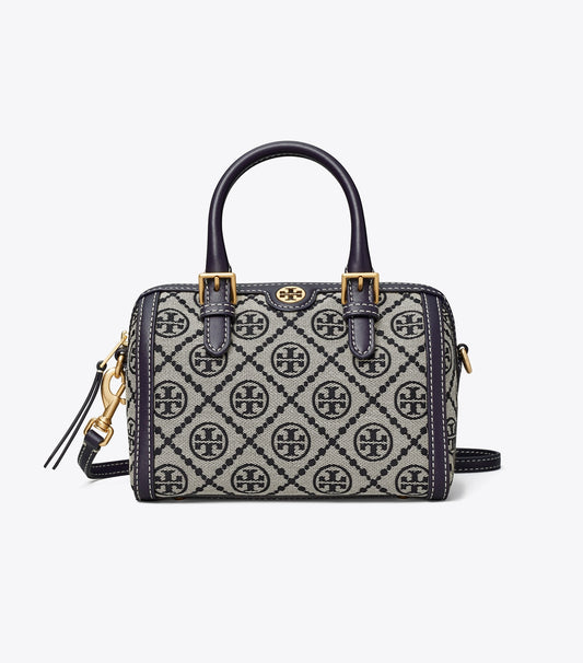PETITE T MONOGRAM BARREL BAG TORY BURCH