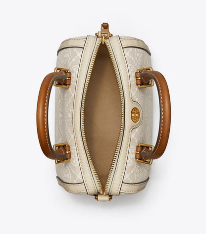 PETITE T MONOGRAM BARREL BAG TORY BURCH