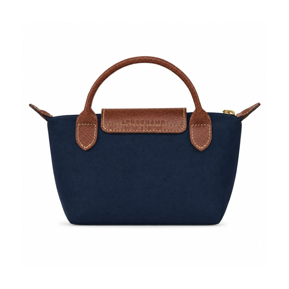 L.O.N.G.C.H.A.M.P Le Pliage Green Pouch in Navy
