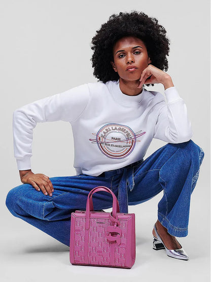 Karl Lagerfeld Interstellar K/Ikonik Faux Leather Tote Bag