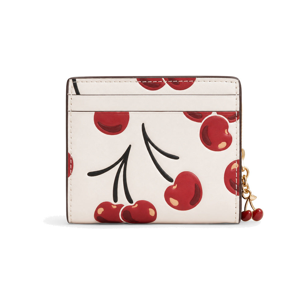 Coach Small Zip Wallet with Cherry Print