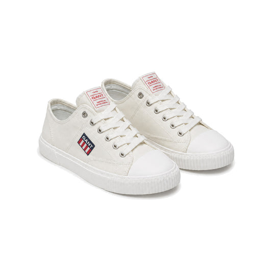 GANT Nautilana Canvas Sneakers in Off-White
