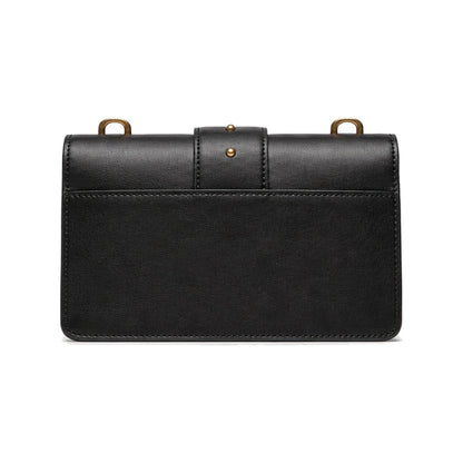 PINKO Love Classic Mini in Black with Oversized PINKO Emblem