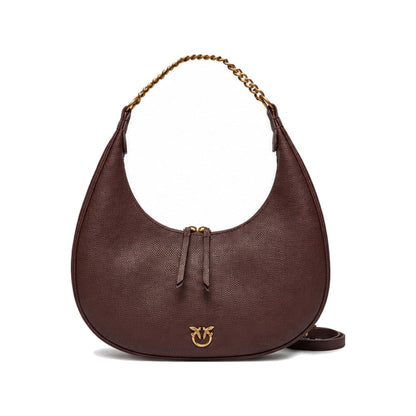 Pinko Brioche Hobo in Deep Brown/Burgundy