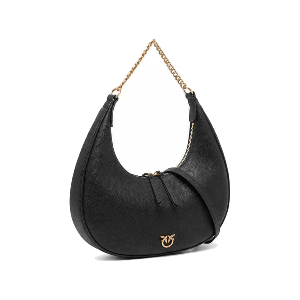 Pinko Brioche Hobo in Black