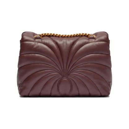 PINKO Love Puff Shoulder Bag in Burgundy Butterfly-quilt