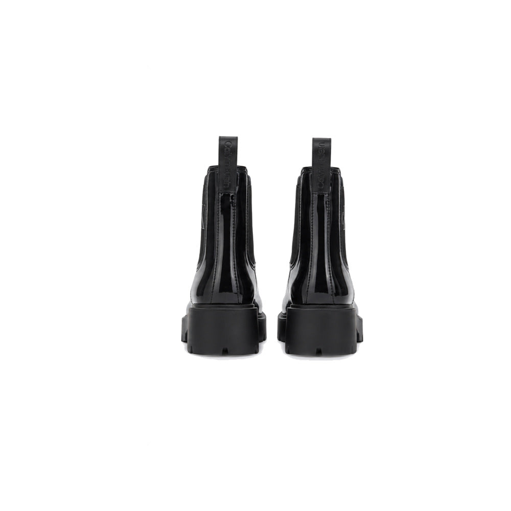 Calvin Klein Wende Lug-Sole Rain Boots in Dark Charcoal/Black