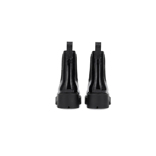 Calvin Klein Wende Lug-Sole Rain Boots in Dark Charcoal/Black