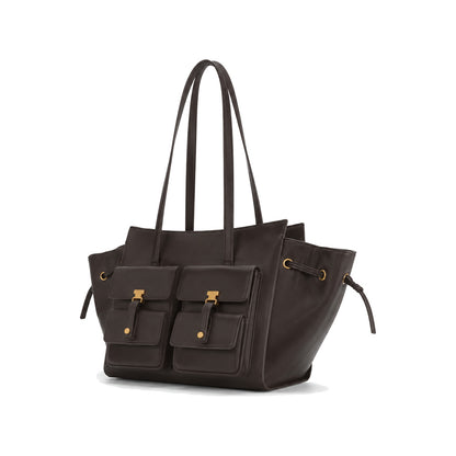 JW PEI Linda Large Tote Bag in Dark Brown