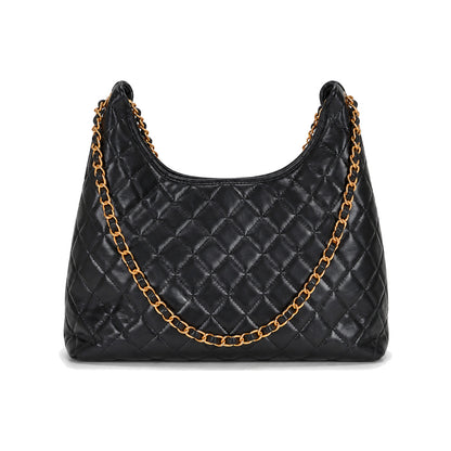 JW PEI Vivian Multi-Pocket Chain Hobo Bag in Black