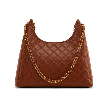 JW PEI Vivian Multi-Pocket Chain Hobo Bag in Brown