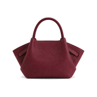 JW PEI Hana Mini Faux Suede Tote Bag in Burgundy