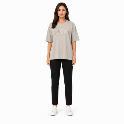 Nike Tonal Logo T-Shirt In Gray