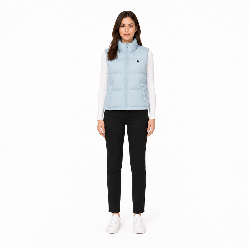 U.S. Polo Assn. Puffer Vest In Light Blue