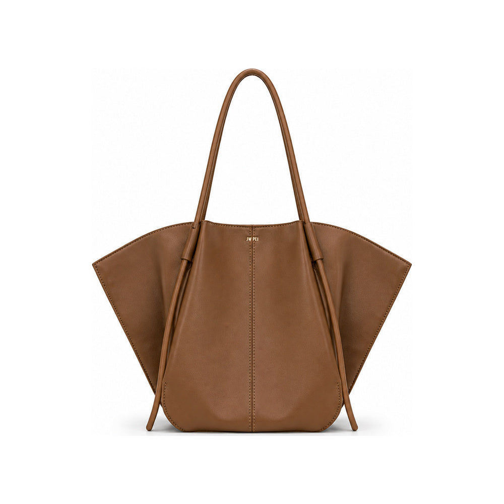 JW PEI Nala Wide Tote Bag in Rich Brown