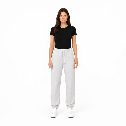 DKNY Drawstring Sweatpants in Light Grey Heather
