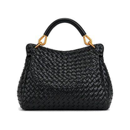 JW PEI Lucia Woven Classic Top Handbag in Black