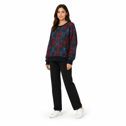 Polo Ralph Lauren Tartan Patchwork Crewneck Sweatshirt