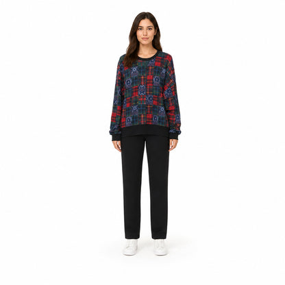 Polo Ralph Lauren Tartan Patchwork Crewneck Sweatshirt