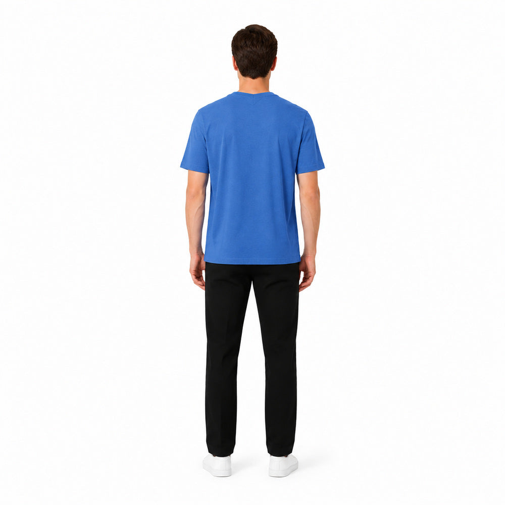 U.S. Polo Assn. Men's Short-Sleeve V-Neck T-Shirt in Bright Blue