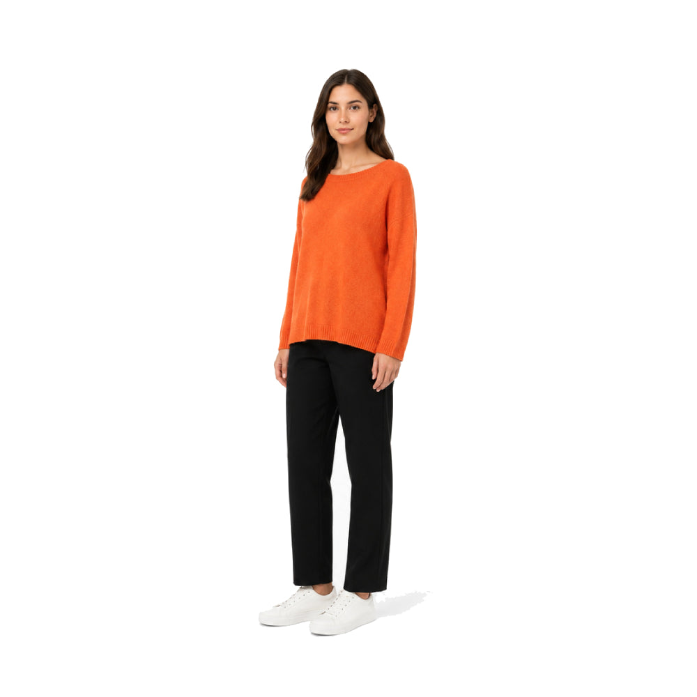 Max Mara Knit Sweater in Vibrant Orange
