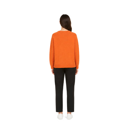 Max Mara Knit Sweater in Vibrant Orange