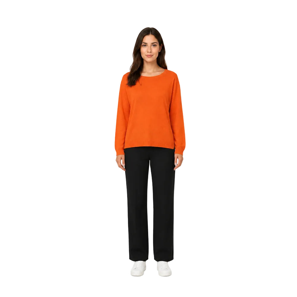 Max Mara Knit Sweater in Vibrant Orange