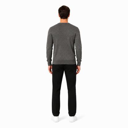 Polo Golf Ralph Lauren Crewneck Wool Sweater in Dark Grey