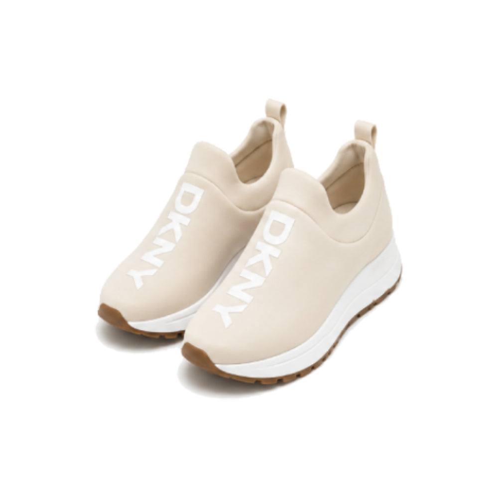 DKNY Jadyn Low Top Slip On Sneakers Pale Blush In Ivory Cream