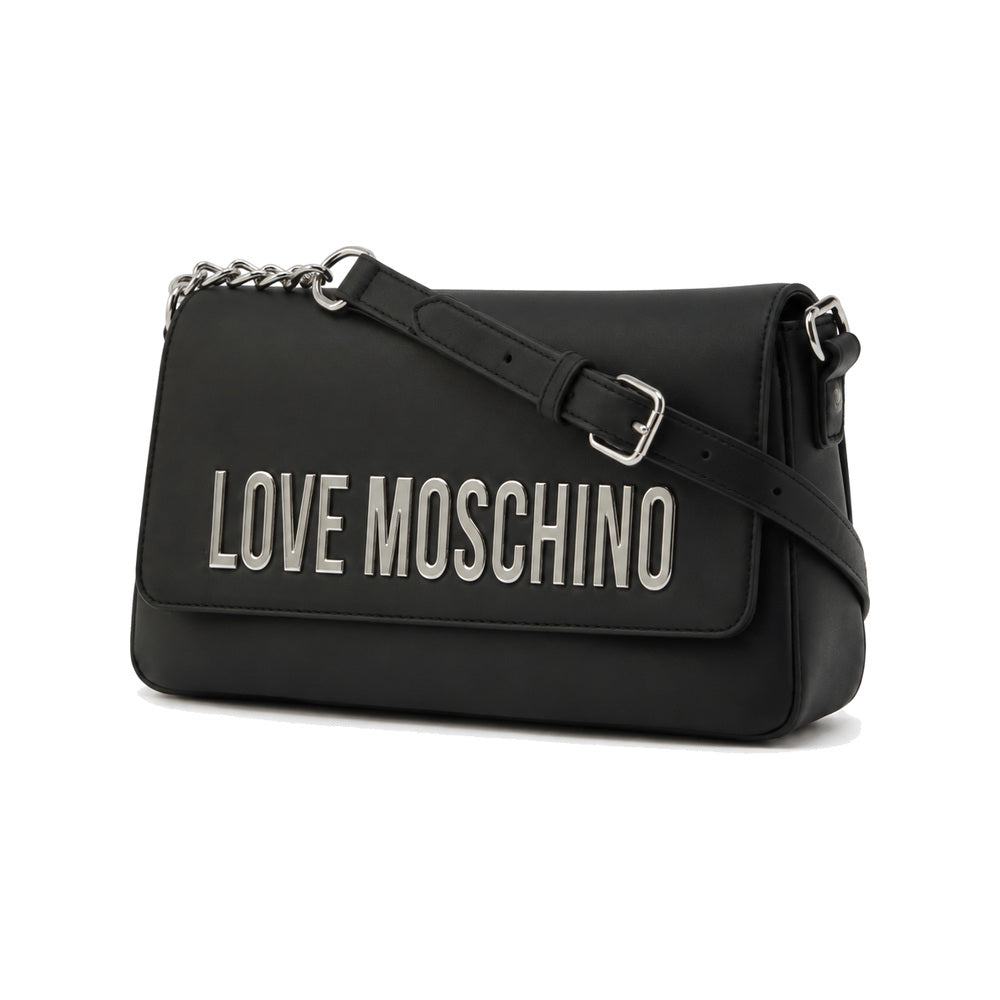 Love Moschino Logo Shoulder Bag in Black