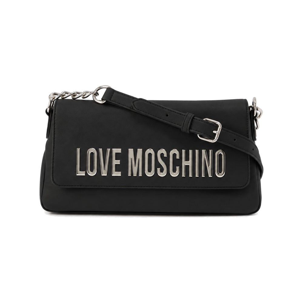 Love Moschino Logo Shoulder Bag in Black