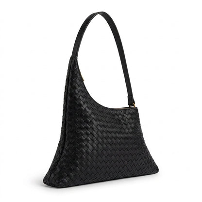 JW PEI Lyra Woven Shoulder Bag In Black