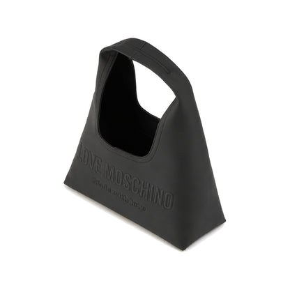 Love Moschino Cut-Out Handle Tote Bag in Black