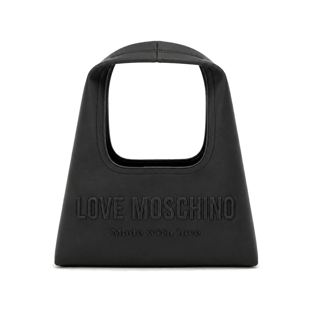 Love Moschino Cut-Out Handle Tote Bag in Black
