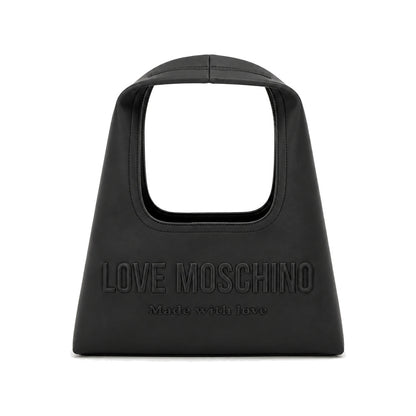 Love Moschino Cut-Out Handle Tote Bag in Black