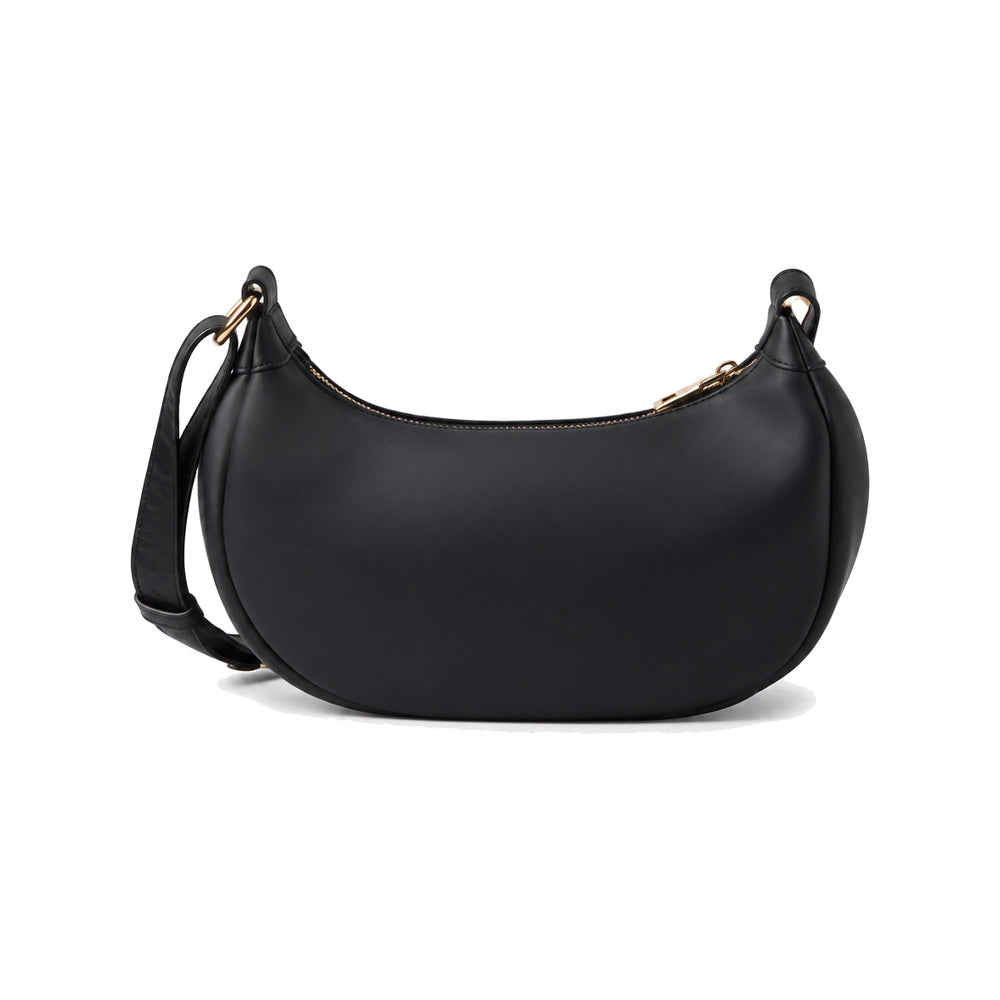 Love Moschino Crescent Shoulder Bag in Black