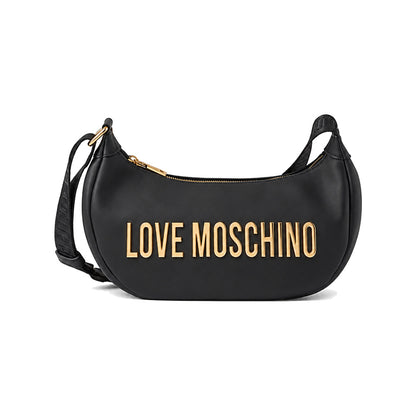 Love Moschino Crescent Shoulder Bag in Black