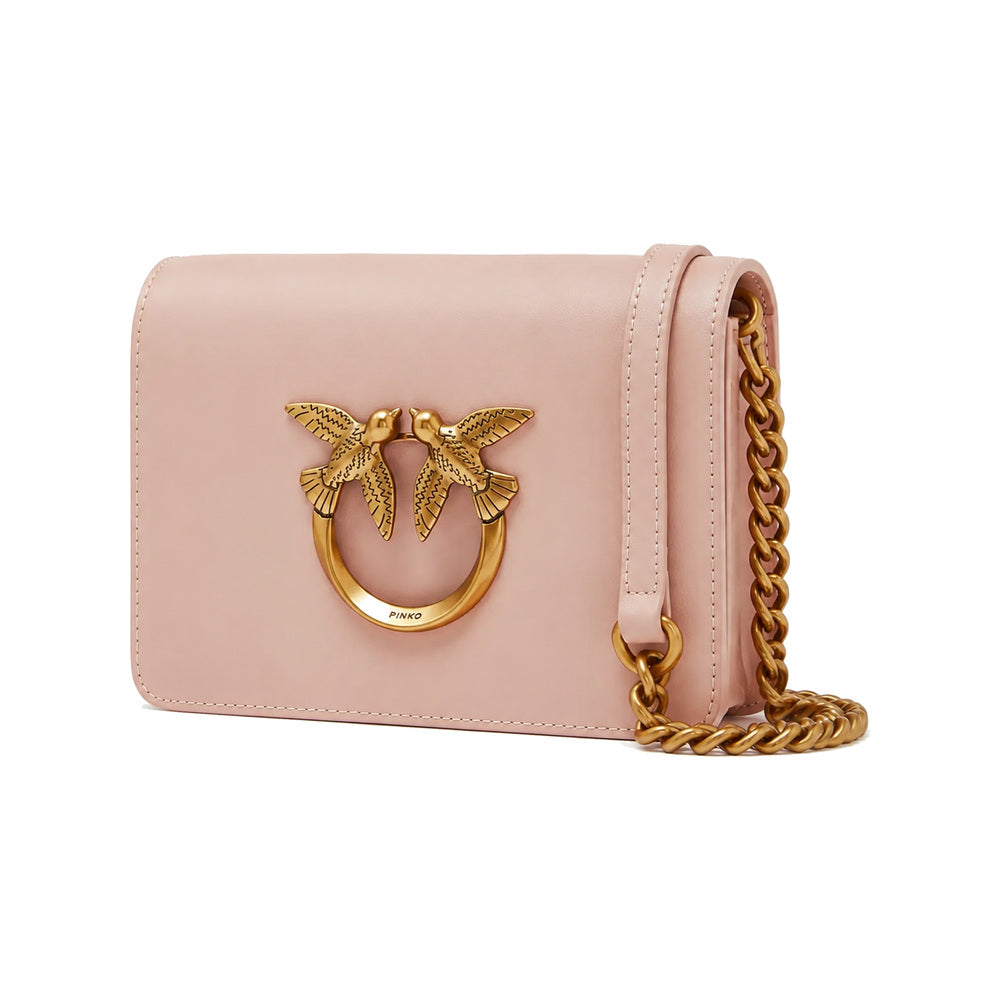 PINKO Classic Love Bag in Blush Pink