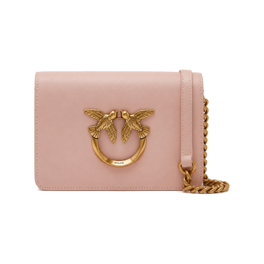 PINKO Classic Love Bag in Blush Pink