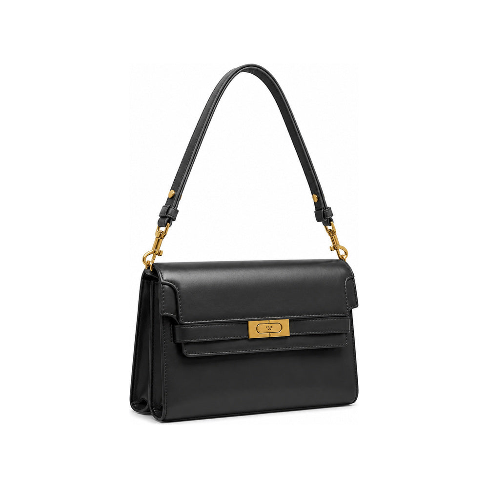 Tory Burch Fleming Soft Convertible Shoulder Bag in Black