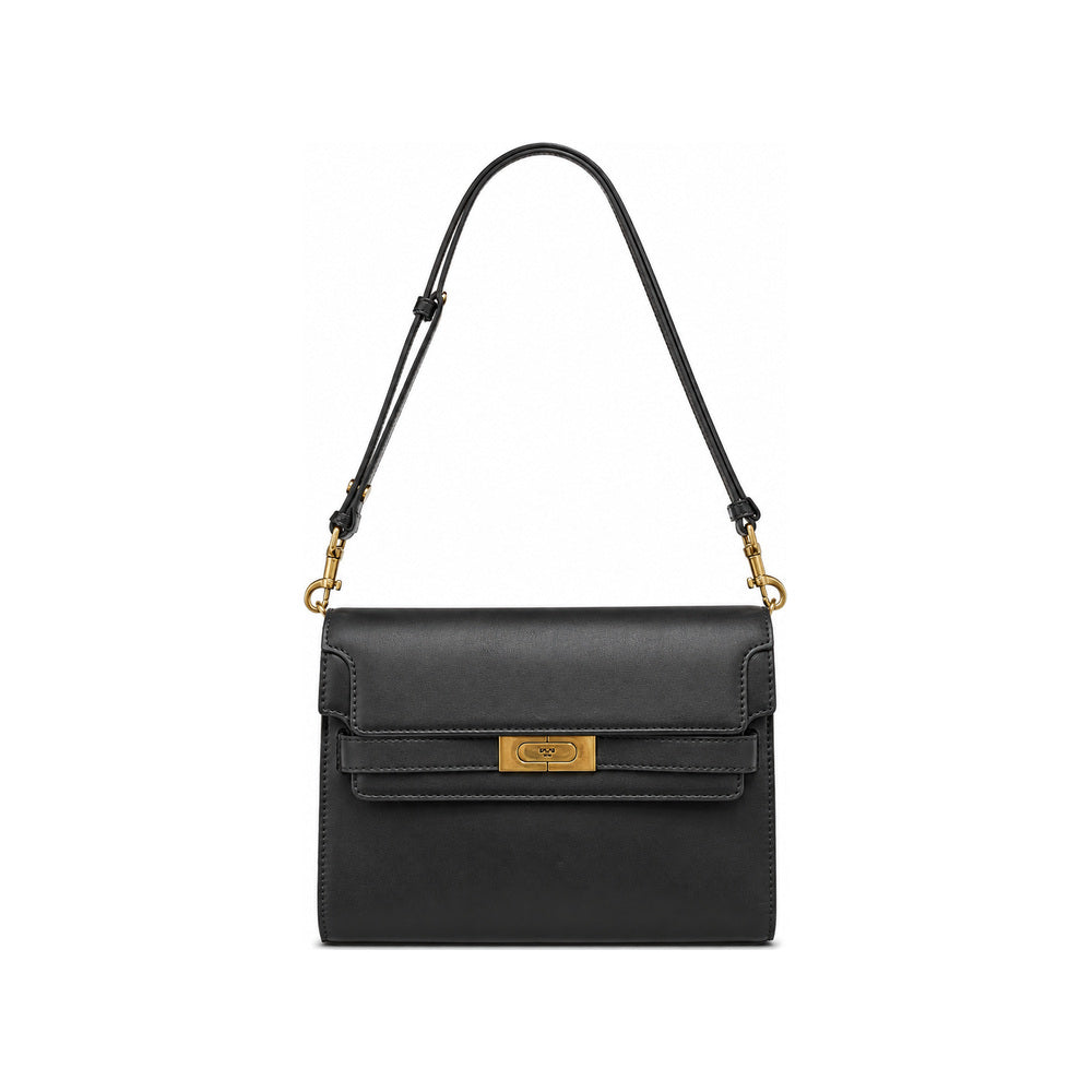 Tory Burch Fleming Soft Convertible Shoulder Bag in Black