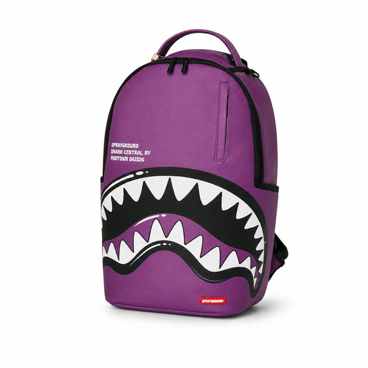 Sprayground Shark Mouth Backpack In Purple
