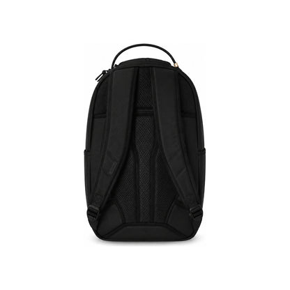 Sprayground Embossed Backpack With Golden Detail In Black